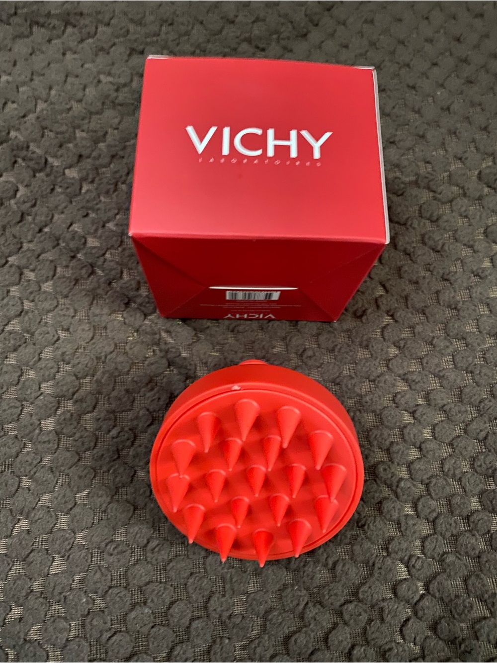 Vichy Red Scalp Massage Brush for Home Care